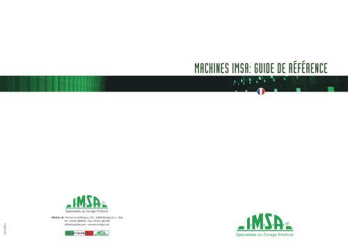 Maschines IMSA | Guide de Référence