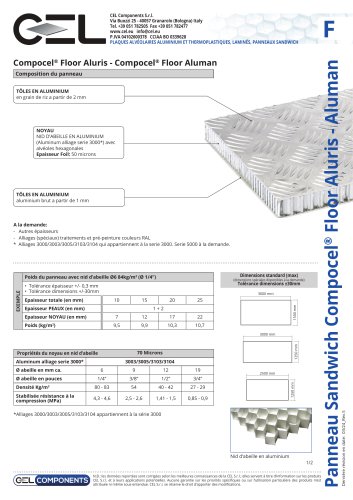 Panneau Sandwich COMPOCEL FLOOR