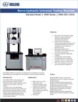 HUALONG|Servo-hydraulic Universal Testing Machine|WAW(DUAL SPACE)|300~2000kN