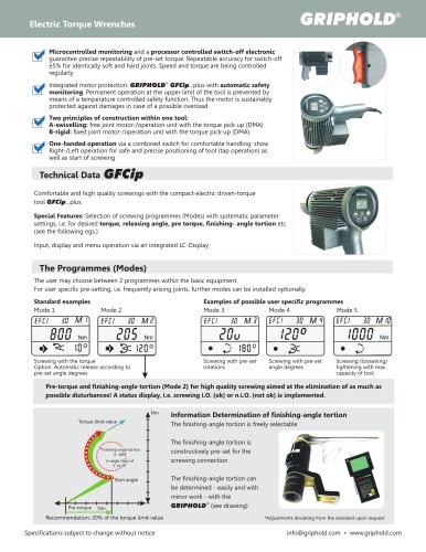 GFCip Electric Torque Wrenches