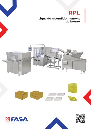 RPL -  Ligne de reconditionnement du beurre Emballeuse pour le fromage fondu avec BH+ARM+DSU