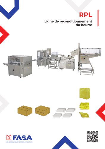 RPL - Ligne de reconditionnement du beurre Emballeuse pour le fromage fondu avec SLP+SHG+ARM+DSU