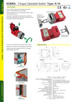 K-15 & K-15-SS: Tongue Switches