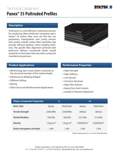 Zoltek?s Pultruded Profiles