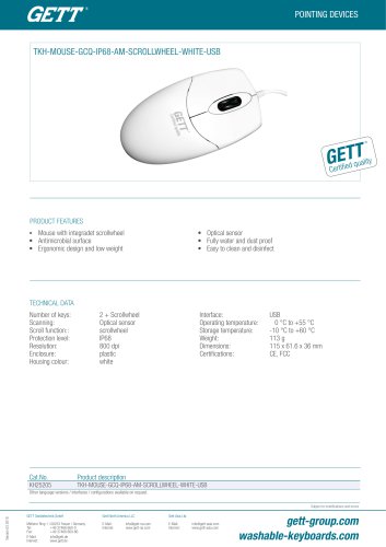 TKH-MOUSE-GCQ-IP68-AM-SCROLLWHEEL-WHITE-USB