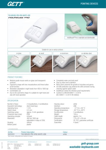 TKH-MOUSE-PRO-IP68-WHITE-USB