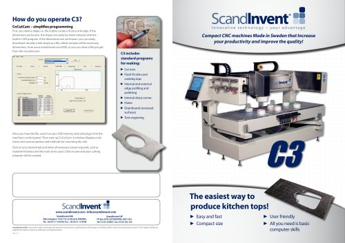 C3 milling and engraving machine for stone