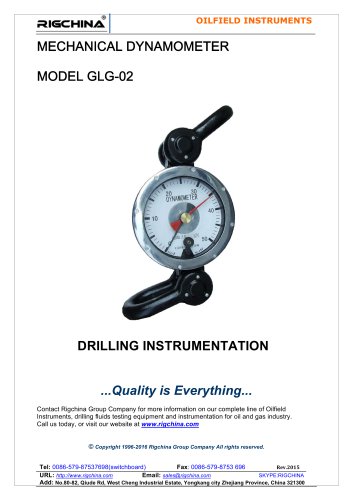 Mechanical Dynamometer 2016