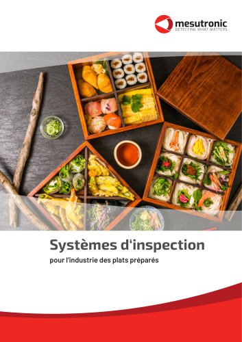 Systèmes d‘inspection pour l‘industrie des plats préparés
