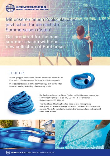 Get prepared for the next summer season with our new collection of Pool hoses