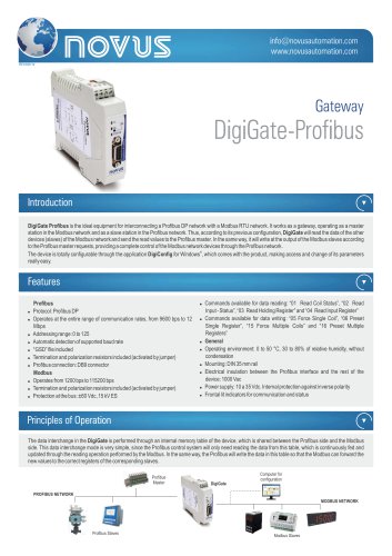 Flyer DigiGate Profibus