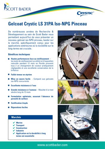 Crystic Gelcoat LS 31PA ISO-NPG Brush Gelcoat (FR)