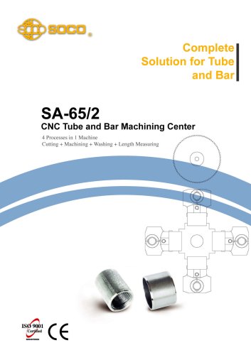 SOCO Taiwan - CNC Tube Cutting + Chamfering + Cleaning + Measuring in 1 machine