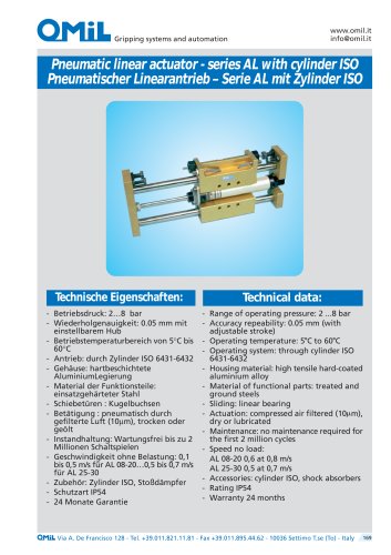 AL Pneumatic linear unit