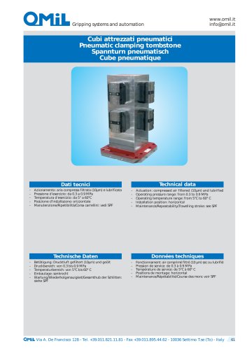 C160 Pneumatic clamping tombstone