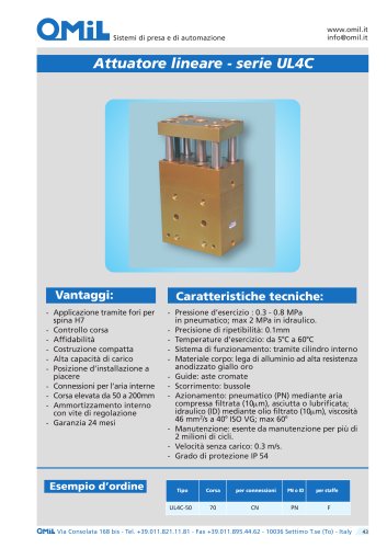 UL4C Pneumatic linear unit