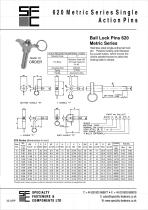 620 metric series single action pins