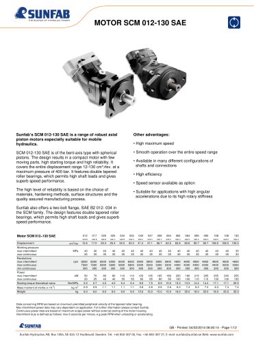 SCM 012-130 SAE