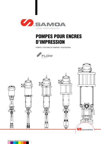 POMPES POUR ENCRES D'IMPRESION