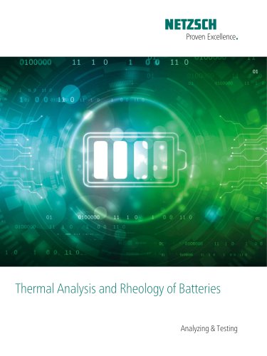 Thermal Analysis and Rheology of Batteries