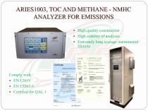 Aries 1003 continuous VOC presentation