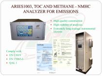 Aries 1003 continuous VOC presentation