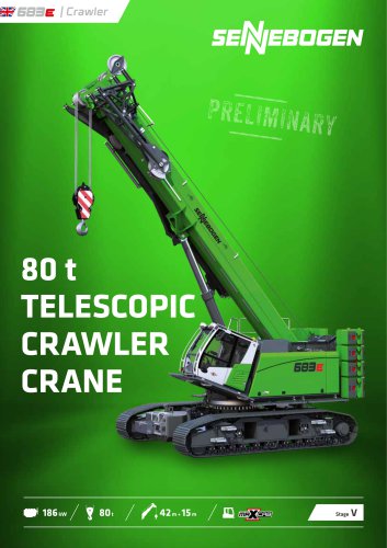 683E Telescopic Crawler crane 80t