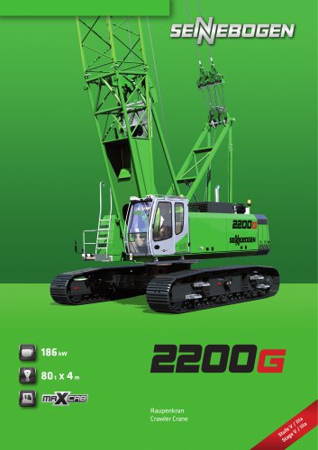 Crawler Crane 2200 E-Series - Crane Line