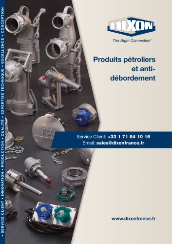 Produits pétroliers et antidébordement