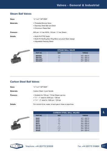 Steam Ball Valves