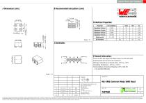 WE-CMS Common Mode SMD Bead