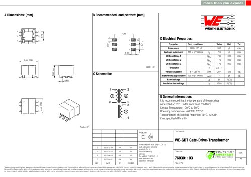 WE-GDT Gate-Drive-Transformer