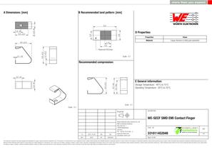 WE-SECF SMD EMI Contact Finger