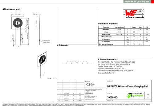 WE-WPCC Wireless Power Charging Coil