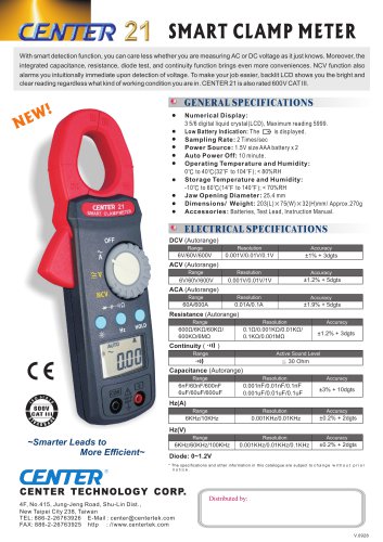 Center 21 clamp meter