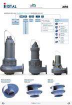 Pompes pour eaux d'egouts - Grands debits - Serie ARS - 5