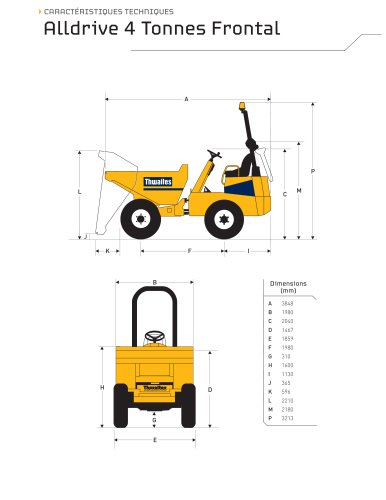 Alldrive 4 Tonnes frontal