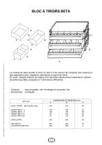 BLOC À TIROIRS BETA - 1