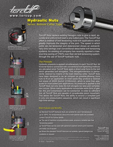 TORCUP HYDRAULIC NUTS BOTTOM COLLAR