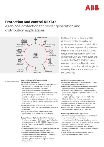 Protection and control REX615