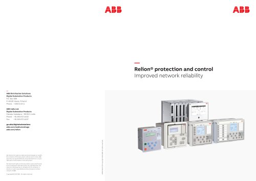 Relion® protection and control