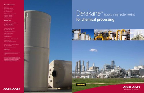 Derakane?  epoxy vinyl ester resins for chemical processing