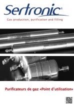 Brochure purificateurs de gaz "Point d'utilisation"