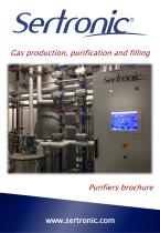 SERTRONIC Gas production, purification and filling