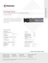 SFP Single-Mode 10KM 1000BASE-LX Gigabit Ethernet Fiber (Extended Temp)