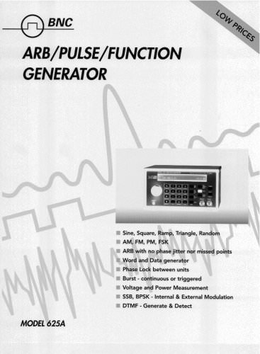 Arbitrary Waveform Function Generator Model 625A