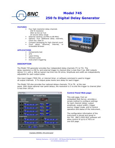 Femtosecond Digital Delays with 5 Picosecond Jitter