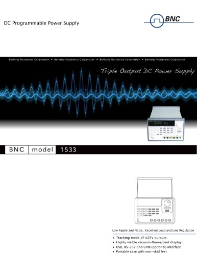 Model 1533 Triple Output DC Power Supply