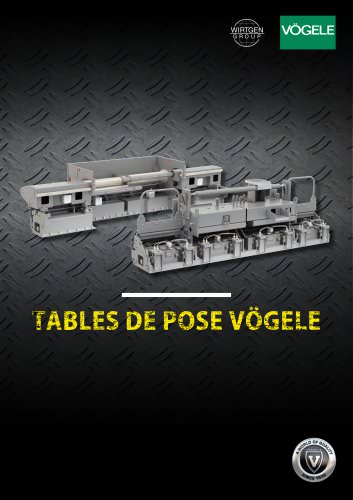 Tables de pose VÖGELE