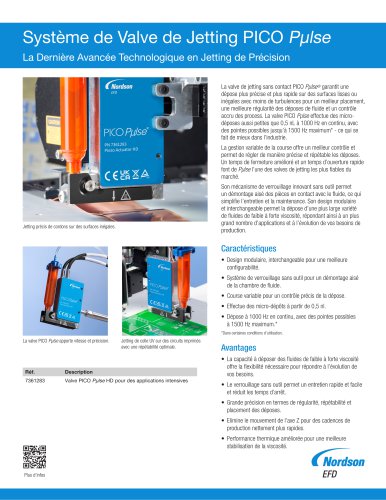 Système de Valve de Jetting PICO Pµlse